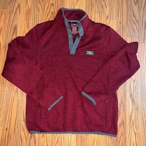 L.L. Bean Men’s Slightly Fitted Pullover Fleece Sweater Size small regular